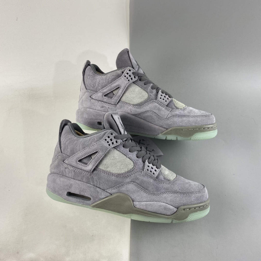 280  Air Jordan 4 Cool Grey AJ4 乔4酷灰麂皮夜光底篮球鞋 930155-003