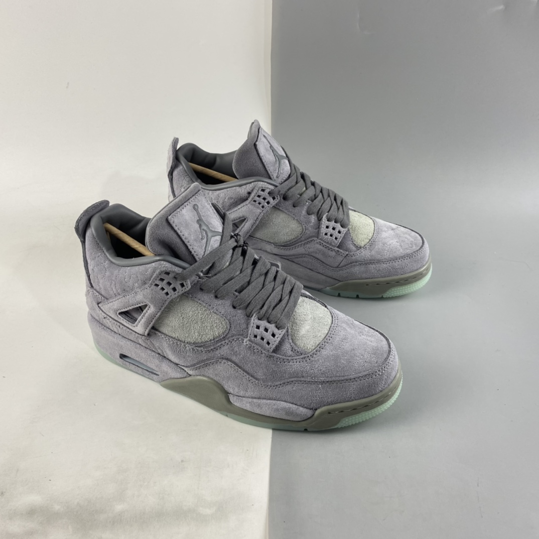 280  Air Jordan 4 Cool Grey AJ4 乔4酷灰麂皮夜光底篮球鞋 930155-003