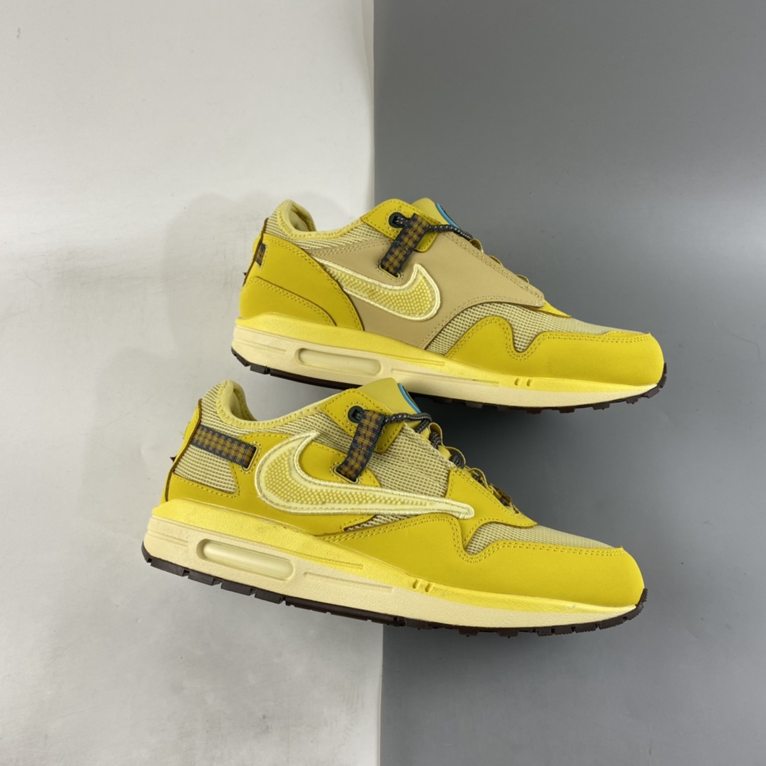 P180  Travis Scott x NIKE Air Max 1 ”Cactus Jack” 低帮复古百搭休闲运动慢跑鞋 DO9392-700