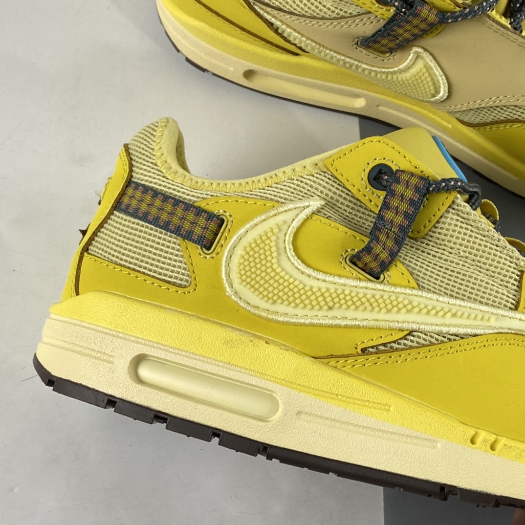 P180  Travis Scott x NIKE Air Max 1 ”Cactus Jack” 低帮复古百搭休闲运动慢跑鞋 DO9392-700