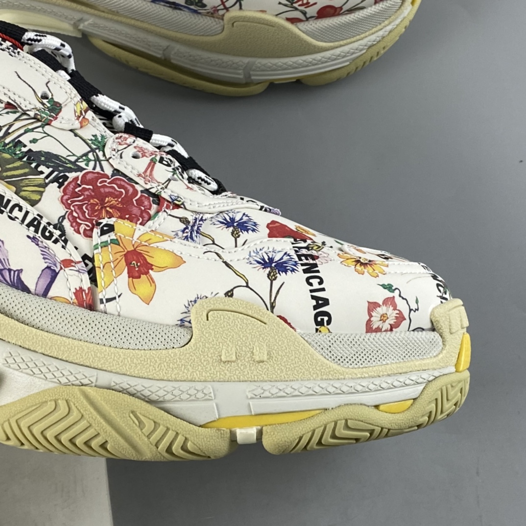P450  Gucci x Balenciaga Triple S Clear Sole Sneaker”The Hacker Project”巴黎世家时装复古厚底增高百搭休闲运动姥爷球鞋 UL1108461