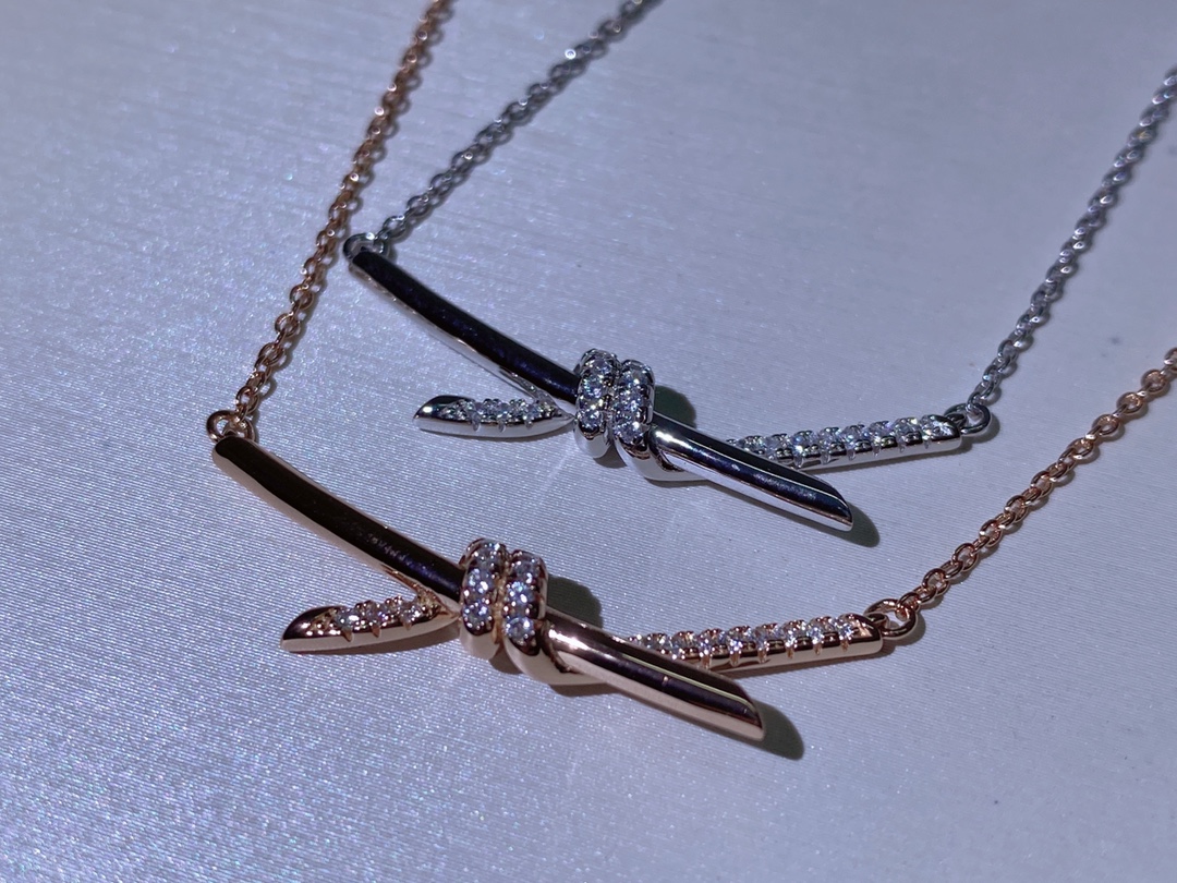NO:103718,Tiffany&Co Intertwined Love, Entangled Life, Dim Stroke Diamond Necklace, Tiffany Necklace, Tiffany, Necklace19860909Tiffany&Co 爱的交织 缠绵一生 点点闪钻项链,蒂芙尼项链,tiffany,necklace,Jewelry