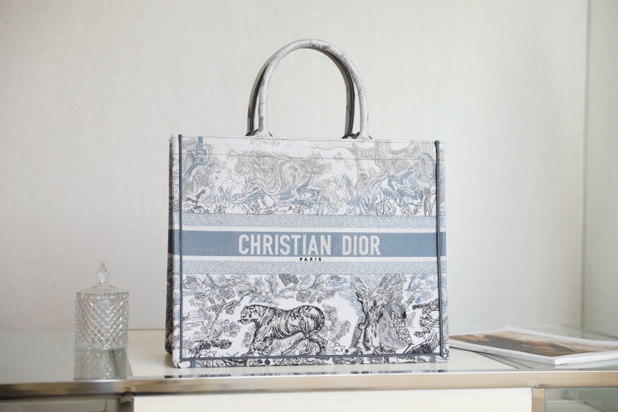 Buy Replica
 Dior Handbags Tote Bags Blue Embroidery