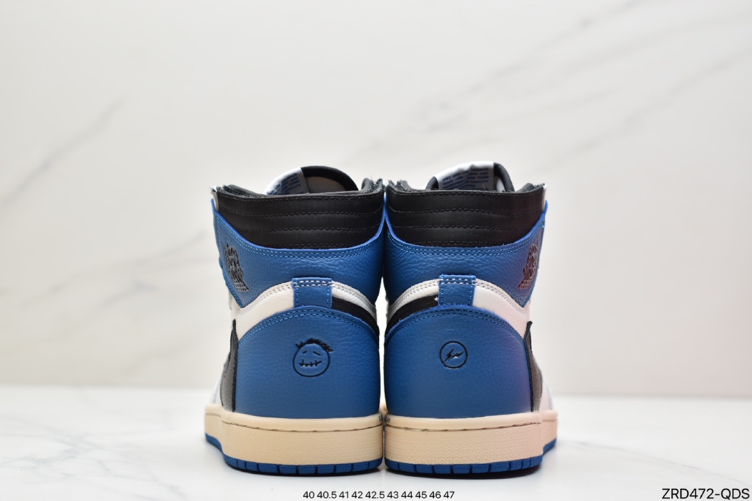 320  Travis Scott x Fragment x Air Jordan 1 High OG SP “Military Blue”闪电倒钩鞋头DH3227-105