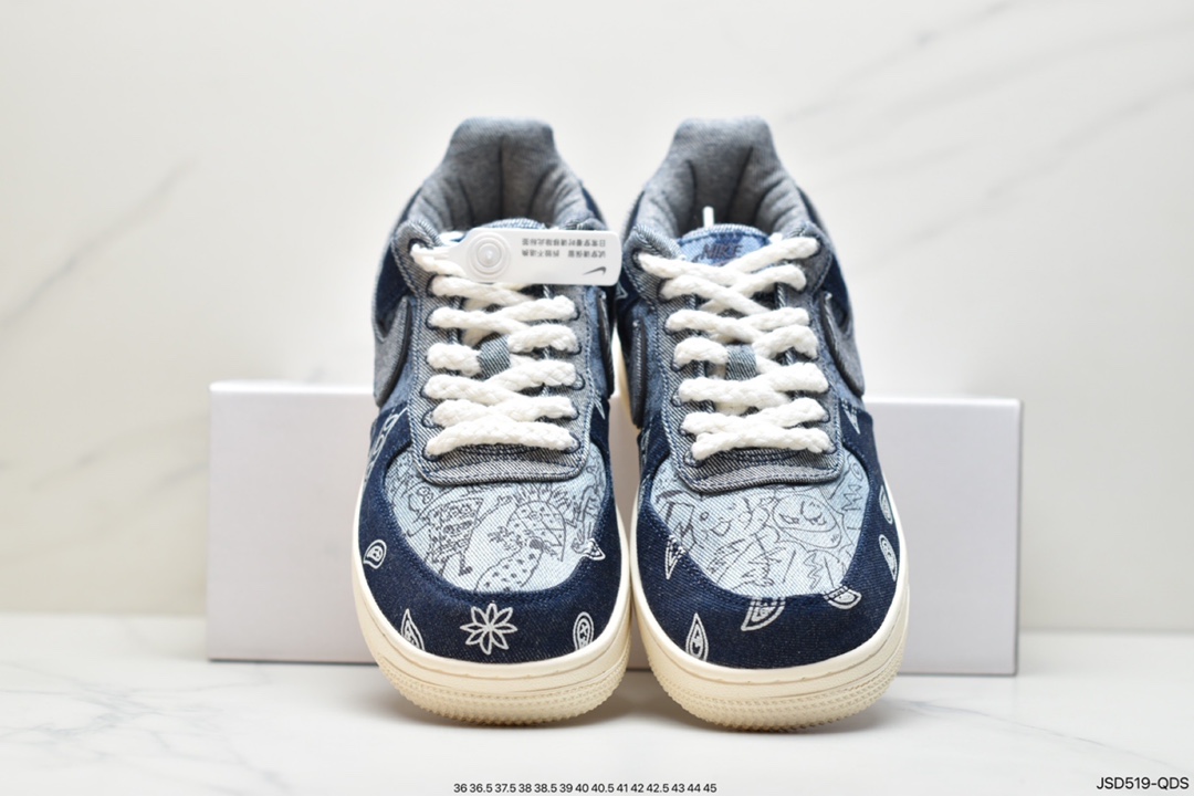 200  Air Force 1 Low 联名新品！空军一号牛仔布板鞋 905345-402