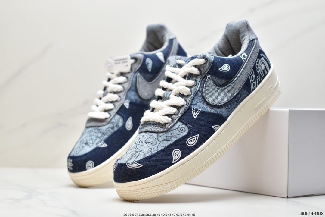 200  Air Force 1 Low 联名新品！空军一号牛仔布板鞋 905345-402