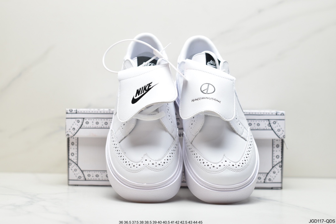 180 权志龙 PEACEMINUSONE x NIKE Kwondo 1 休闲时尚板鞋白色小邹菊权志龙3.0 DH2482-100