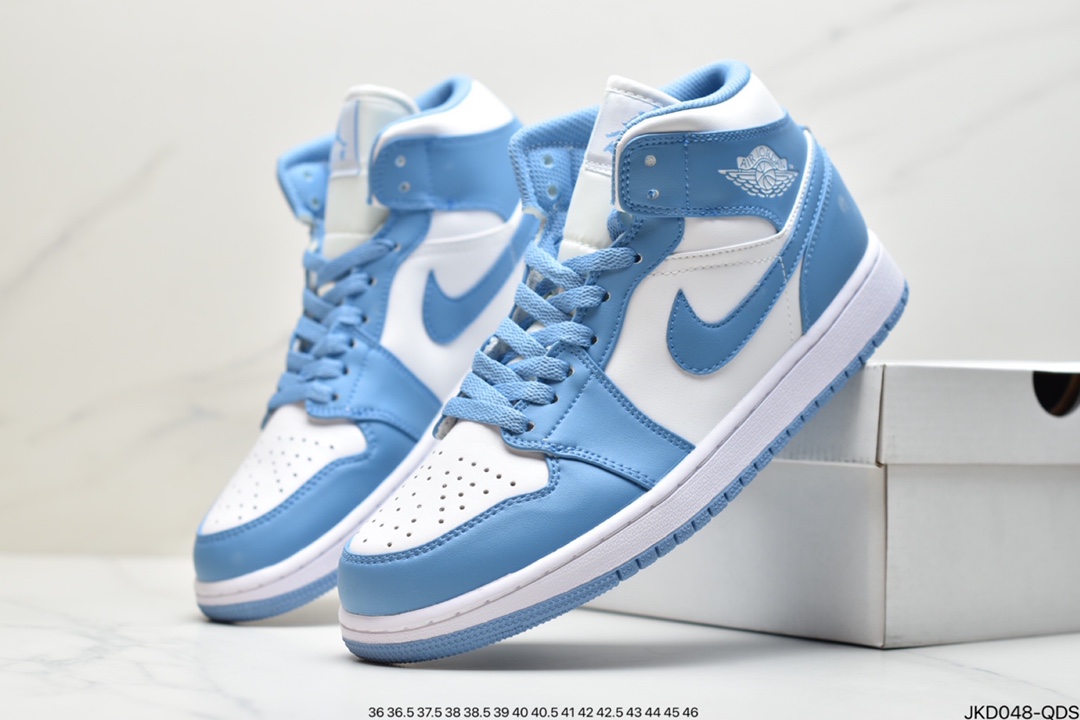 160 耐克Nike Air Jordan 1 Mid “Milan”Light Bone  乔1