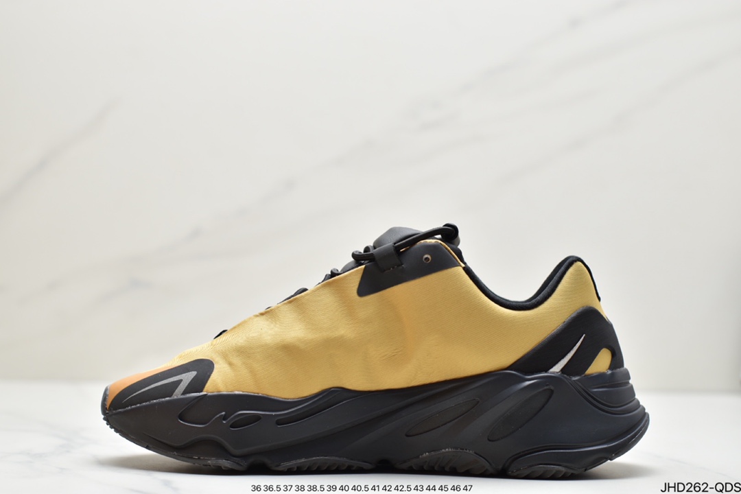 190 阿迪达斯Adidas Yeezy 700 V3 椰子复古老爹鞋系列/黑黄 GZ0717