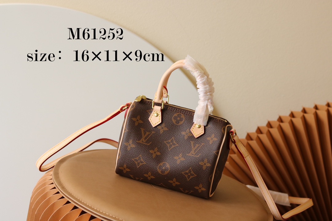 Louis Vuitton LV Speedy Bags Handbags Monogram Canvas Mini M61252