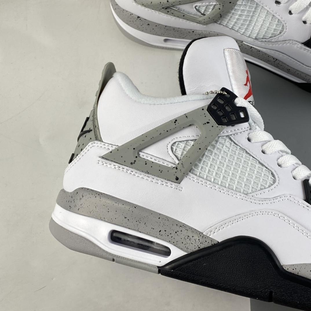 P240  Air Jordan 4 White Cement AJ4 乔4白水泥 白灰 840606-192