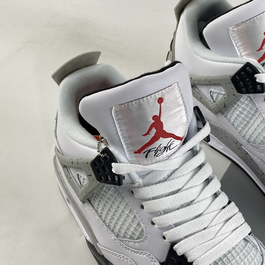 P240  Air Jordan 4 White Cement AJ4 乔4白水泥 白灰 840606-192