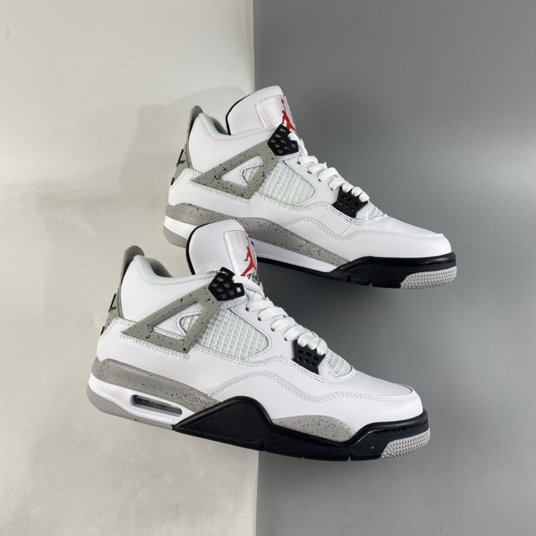 P240  Air Jordan 4 White Cement AJ4 乔4白水泥 白灰 840606-192