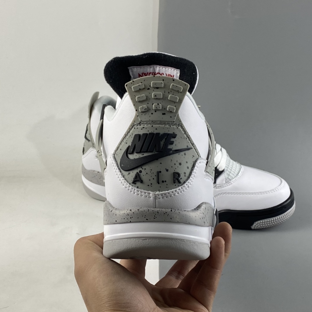 P240  Air Jordan 4 White Cement AJ4 乔4白水泥 白灰 840606-192