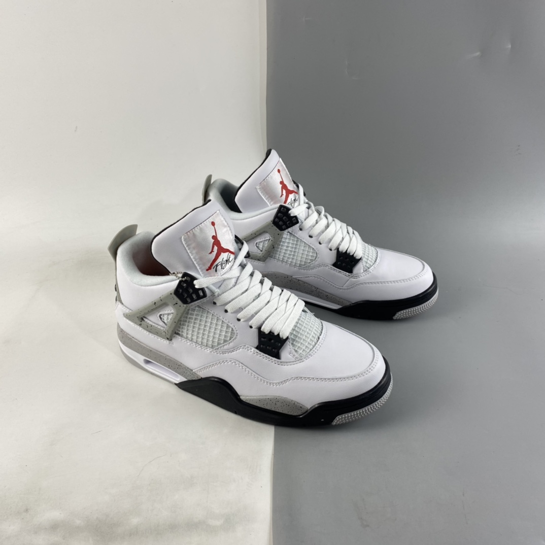 P240  Air Jordan 4 White Cement AJ4 乔4白水泥 白灰 840606-192