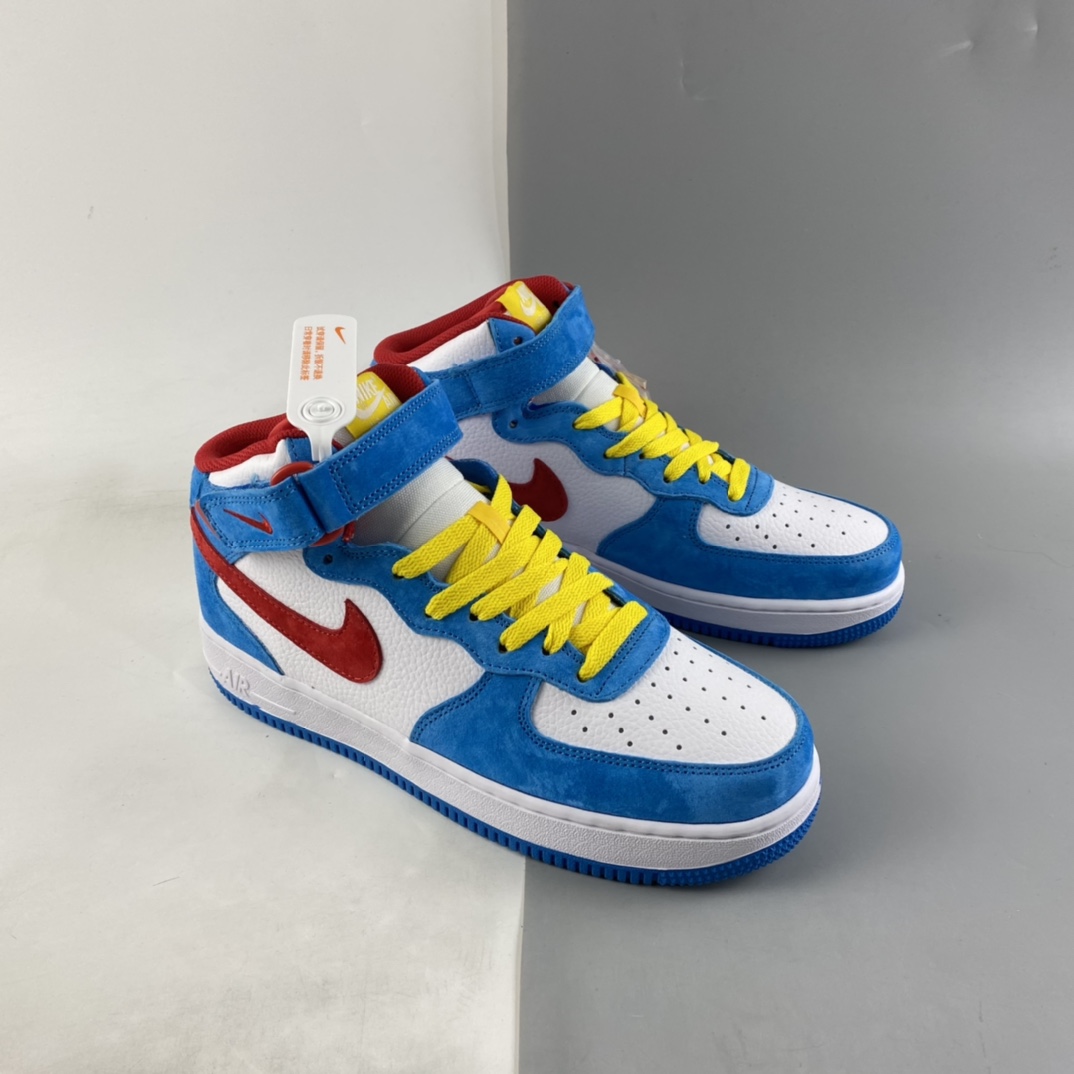 P260 NIKE Air Force 1’07 Mid“Doraemon”空军一号机器猫主题配色中帮板鞋 GB1236-160-莆田鞋,莆田鞋货源,高仿鞋,高仿鞋货源,安福档口,莆田高仿鞋,莆田鞋批发,高仿鞋批发,莆田高仿运动鞋,高仿运动鞋,莆田运动鞋 P260 NIKE Air Force 1’07 Mid“Doraemon”空军一号机器猫主题配色中帮板鞋 GB1236-160