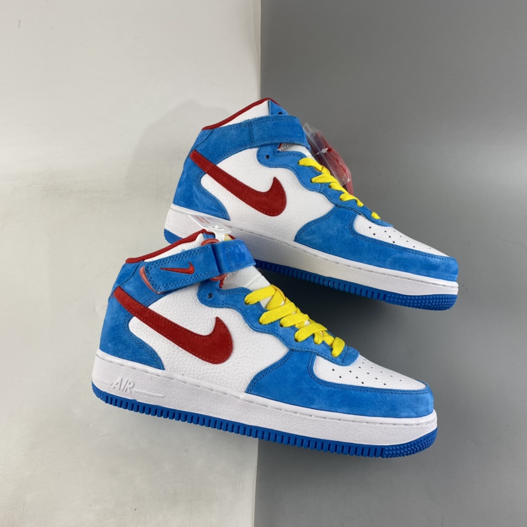 P260 NIKE Air Force 1’07 Mid“Doraemon”空军一号机器猫主题配色中帮板鞋 GB1236-160-莆田鞋,莆田鞋货源,高仿鞋,高仿鞋货源,安福档口,莆田高仿鞋,莆田鞋批发,高仿鞋批发,莆田高仿运动鞋,高仿运动鞋,莆田运动鞋 P260 NIKE Air Force 1’07 Mid“Doraemon”空军一号机器猫主题配色中帮板鞋 GB1236-160