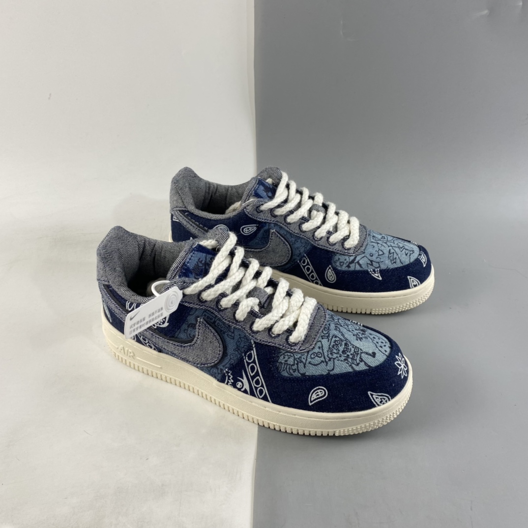 P220  NIKE Air Force 1’07 Low 腰果花 空军一号低帮休闲板鞋 905345-402