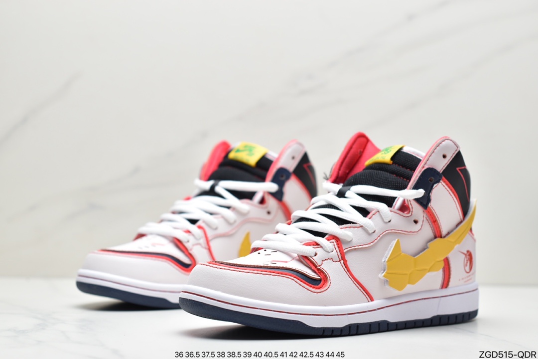 290 SB Dunk High QS高达联名 此款Gundam配色从”独角兽”高达中汲取灵感DH7717-100