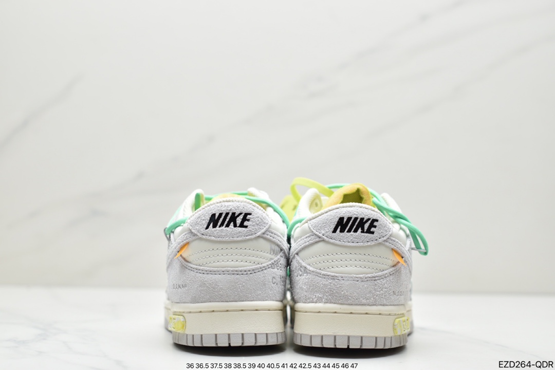 360 Off-White x Nike Dunk Low NO.3白鞋带 蓝扣DM1602-119