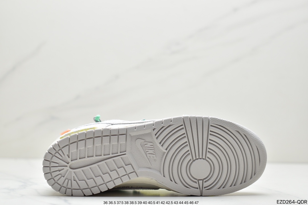 360 Off-White x Nike Dunk Low NO.3白鞋带 蓝扣DM1602-119
