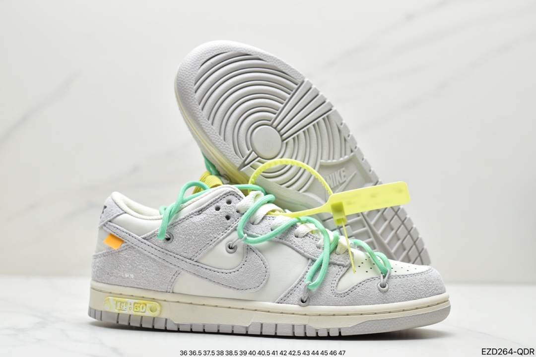 360 Off-White x Nike Dunk Low NO.3白鞋带 蓝DM1602-119