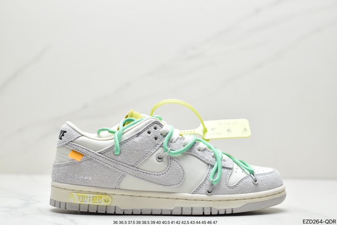 360 Off-White x Nike Dunk Low NO.3白鞋带 蓝DM1602-119