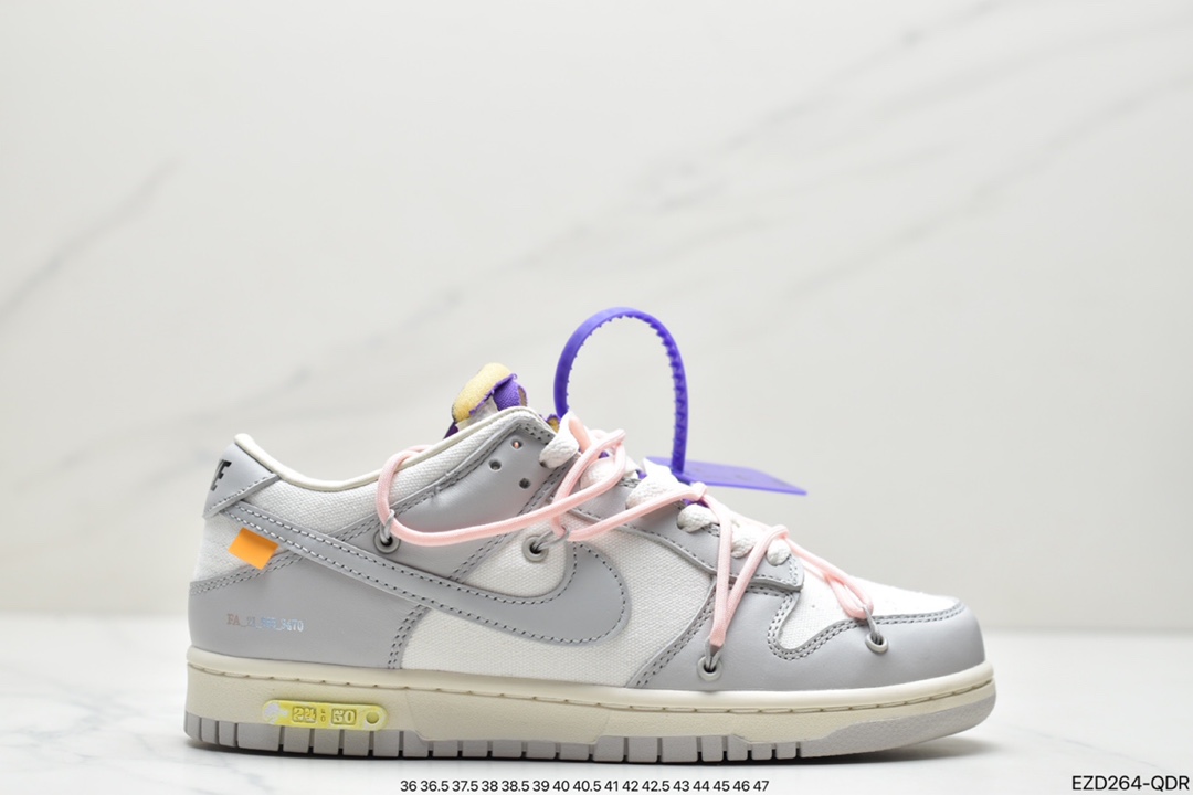 360 Off-White x Nike Dunk Low NO.3白鞋带 蓝DM1602-119
