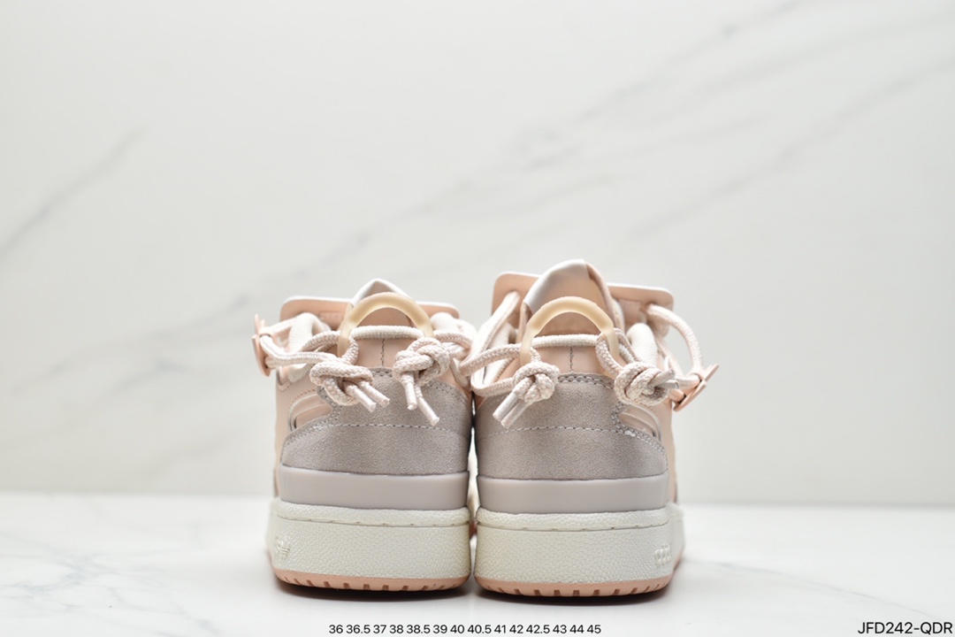 170 adidas originals Forum 84 LoW 樱花粉 魔术贴 低帮百搭潮流休闲运动板鞋GX3659