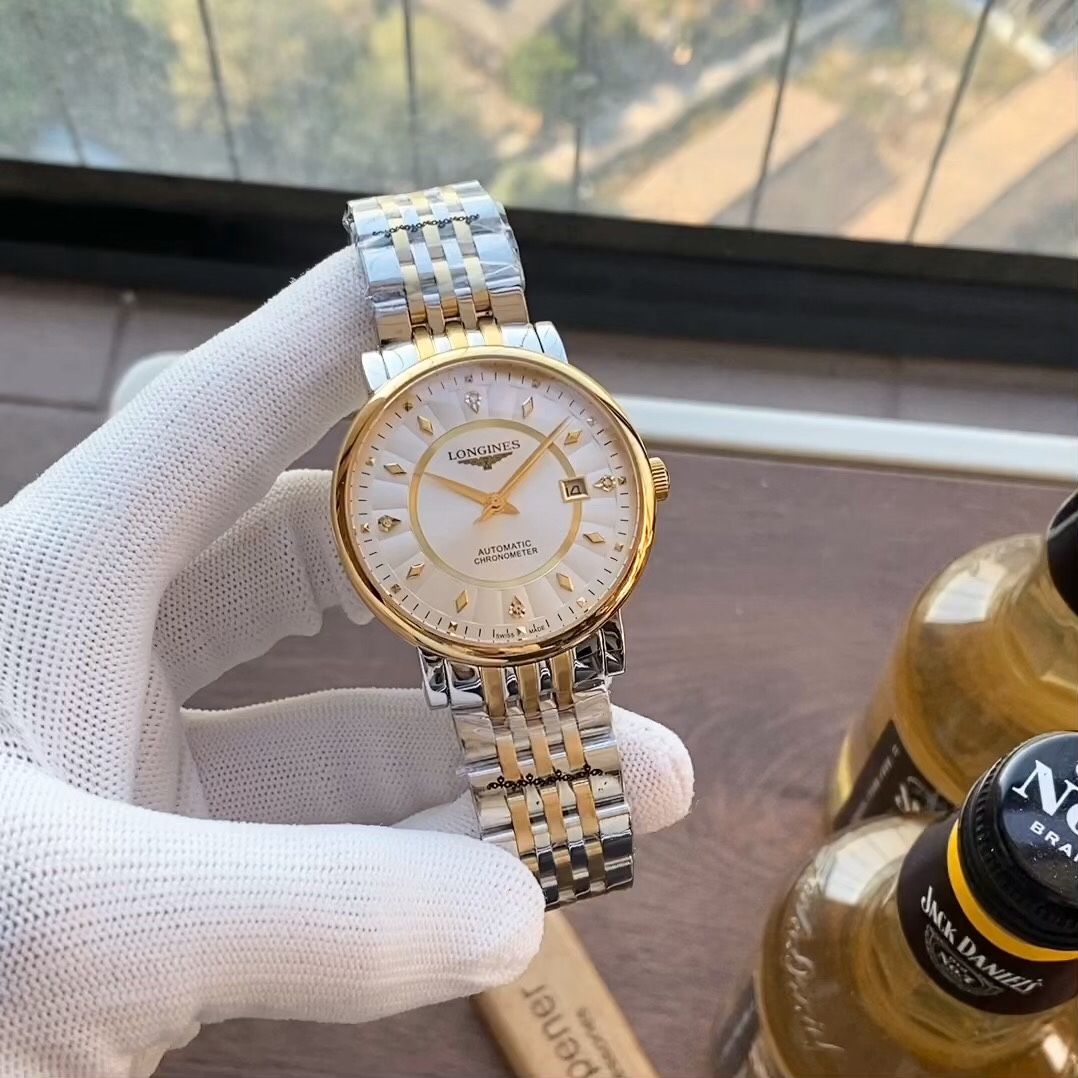 Longines Zegarek Mężczyźni Skóra cielęca krowia Automatic Mechanical Movement Pasek ze skóry cielęcej