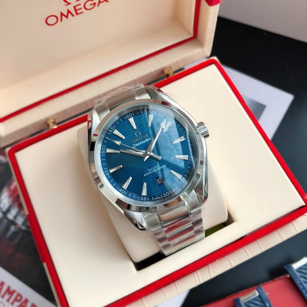 💰580 GD出品，福利爆款🔥回货 #赠送胶带🈶一只表的价格搭配两种表链 【海洋魅力 经典爆款】GD出品 西铁城专属——鸥米茄海马系列Aqua Terra 150米腕表 经典隽永的设计极具鸥米茄品牌特色 【机芯】搭载GD专注而制零返修💯全新西铁城8215自动机械机芯 走时精准 持久耐用，深得表友认可 【表壳】316L精钢表壳 修正优美壳身 原装一致41.5mm表径 压弧表盘 深度防水 【表链】采用316L精钢表链 配同样材质的原装折叠表扣 细节同步正品 ⚠️请认准GD出品独家品质