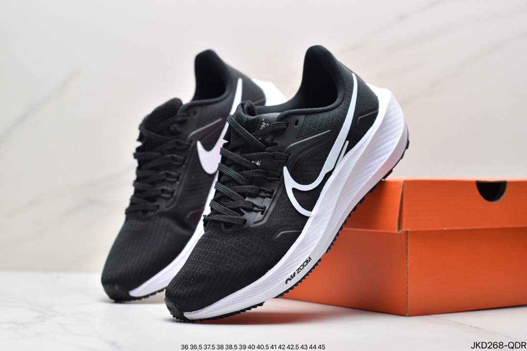 160 耐克Zoom Pegasus 39 Dark Navy/Black/White”39代超级飞马涡轮增压马拉松休闲运动慢跑鞋 CW7356