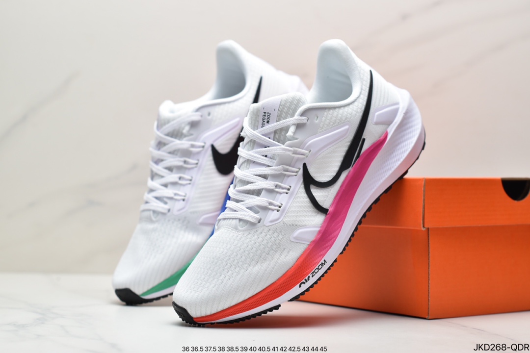 160 耐克Zoom Pegasus 39 Dark Navy/Black/White”39代超级飞马涡轮增压马拉松休闲运动慢跑鞋 CW7356