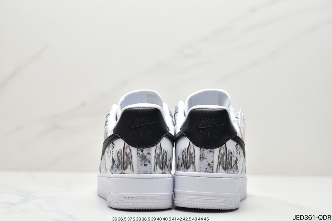 150 耐克Nike Air Force 1 Low  空军一号泼墨 仙鹤山水画315122-116