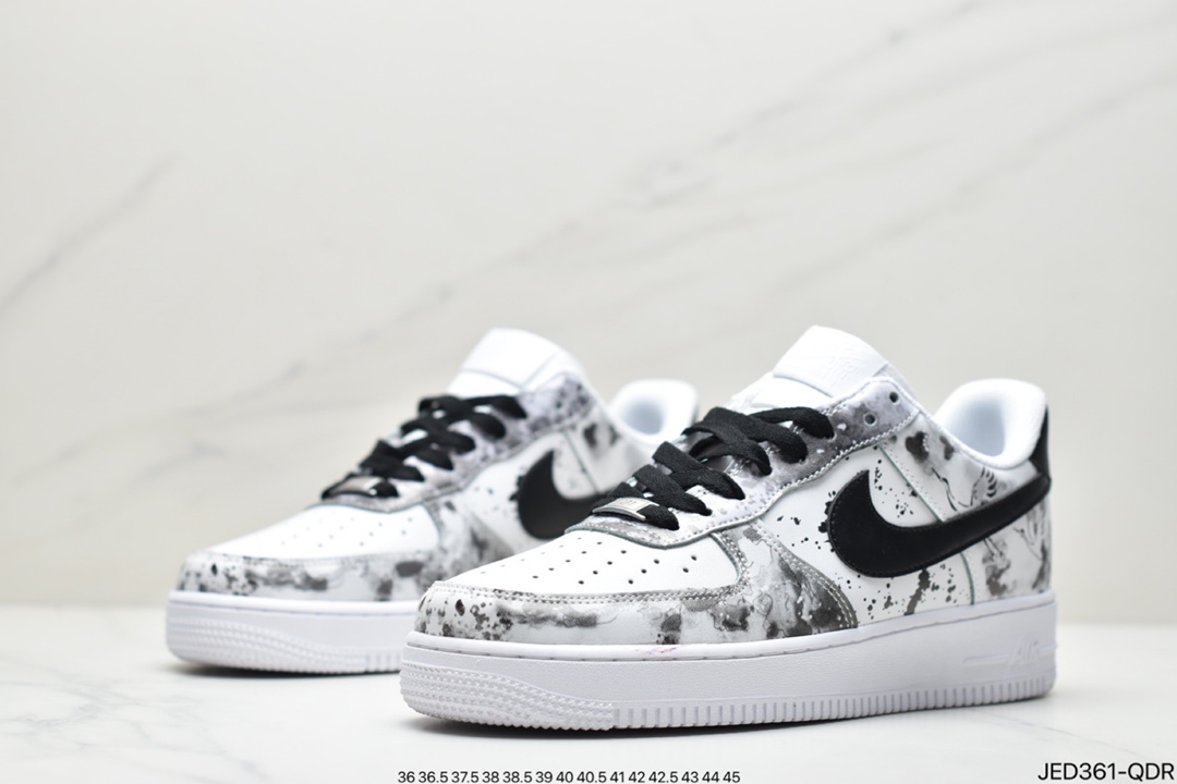150 耐克Nike Air Force 1 Low  空军一号泼墨 仙鹤山水画315122-116