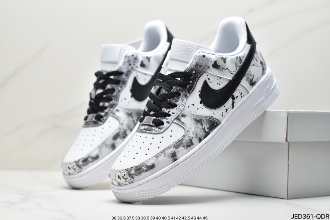 150 耐克Nike Air Force 1 Low  空军一号泼墨 仙鹤山水画315122-116