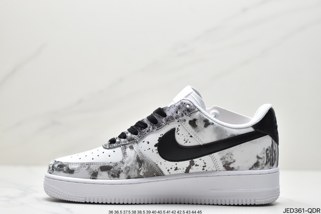 150 耐克Nike Air Force 1 Low  空军一号泼墨 仙鹤山水画315122-116