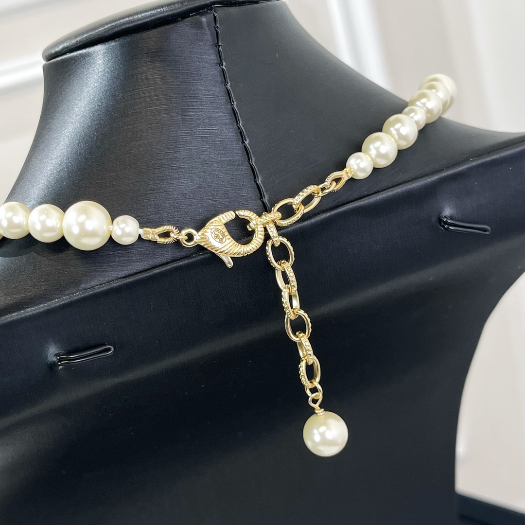 新款☑️CHANEL香奈儿双c珍珠项链 手链