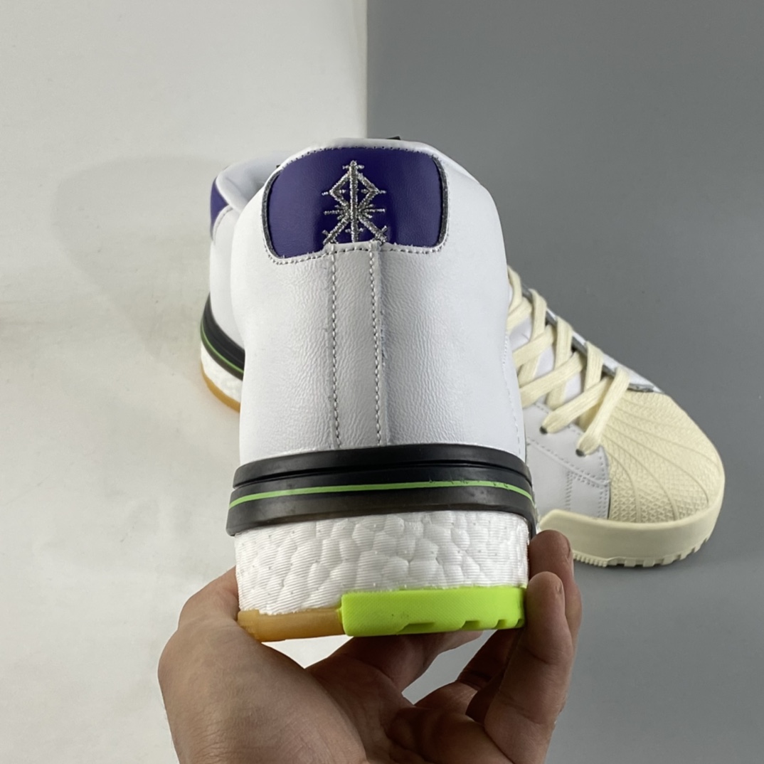 P240  Adidas Rivalry RM Chi Boost 条纹撞色厚底高帮休闲板鞋FY3501