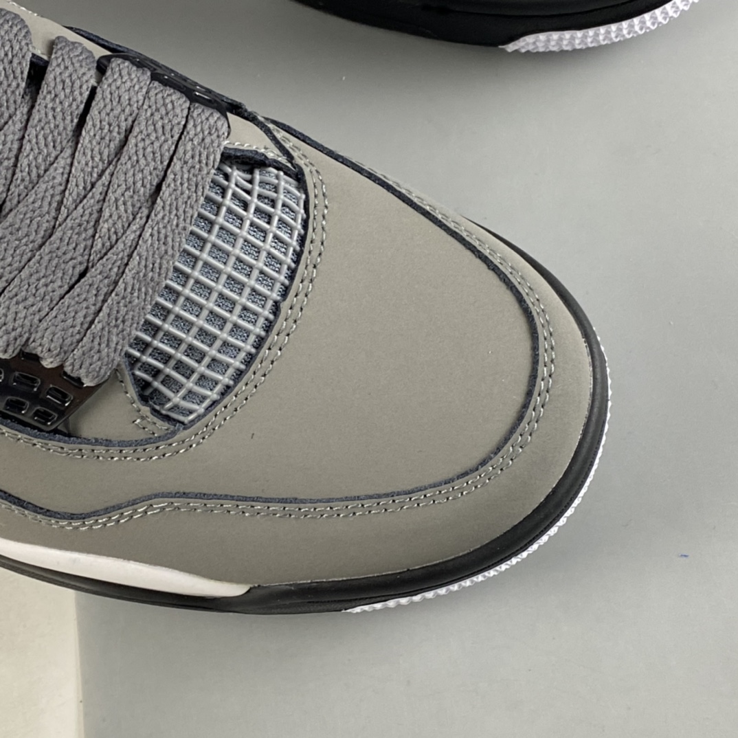 P260  Air Jordan 4 Retro ”Cool Grey” AJ4 乔4酷灰 真标头层皮 308497-007