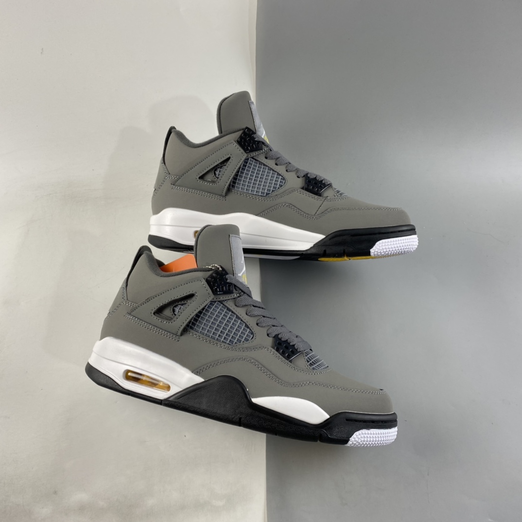 P260  Air Jordan 4 Retro ”Cool Grey” AJ4 乔4酷灰 真标头层皮 308497-007