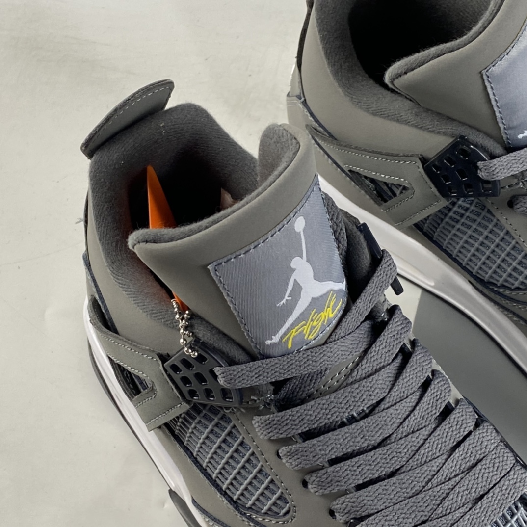 P260  Air Jordan 4 Retro ”Cool Grey” AJ4 乔4酷灰 真标头层皮 308497-007
