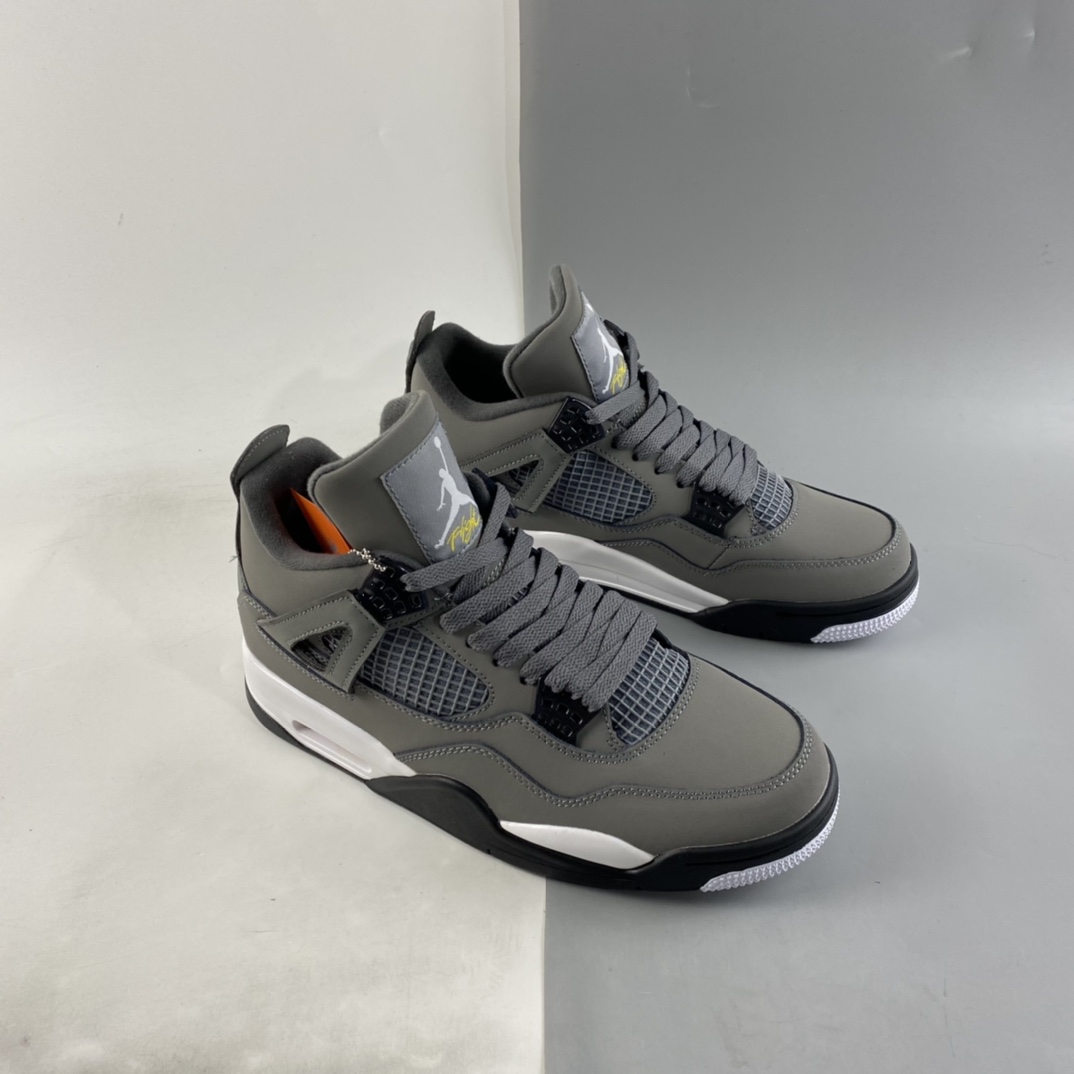P260  Air Jordan 4 Retro ”Cool Grey” AJ4 乔4酷灰 真标头层皮 308497-007