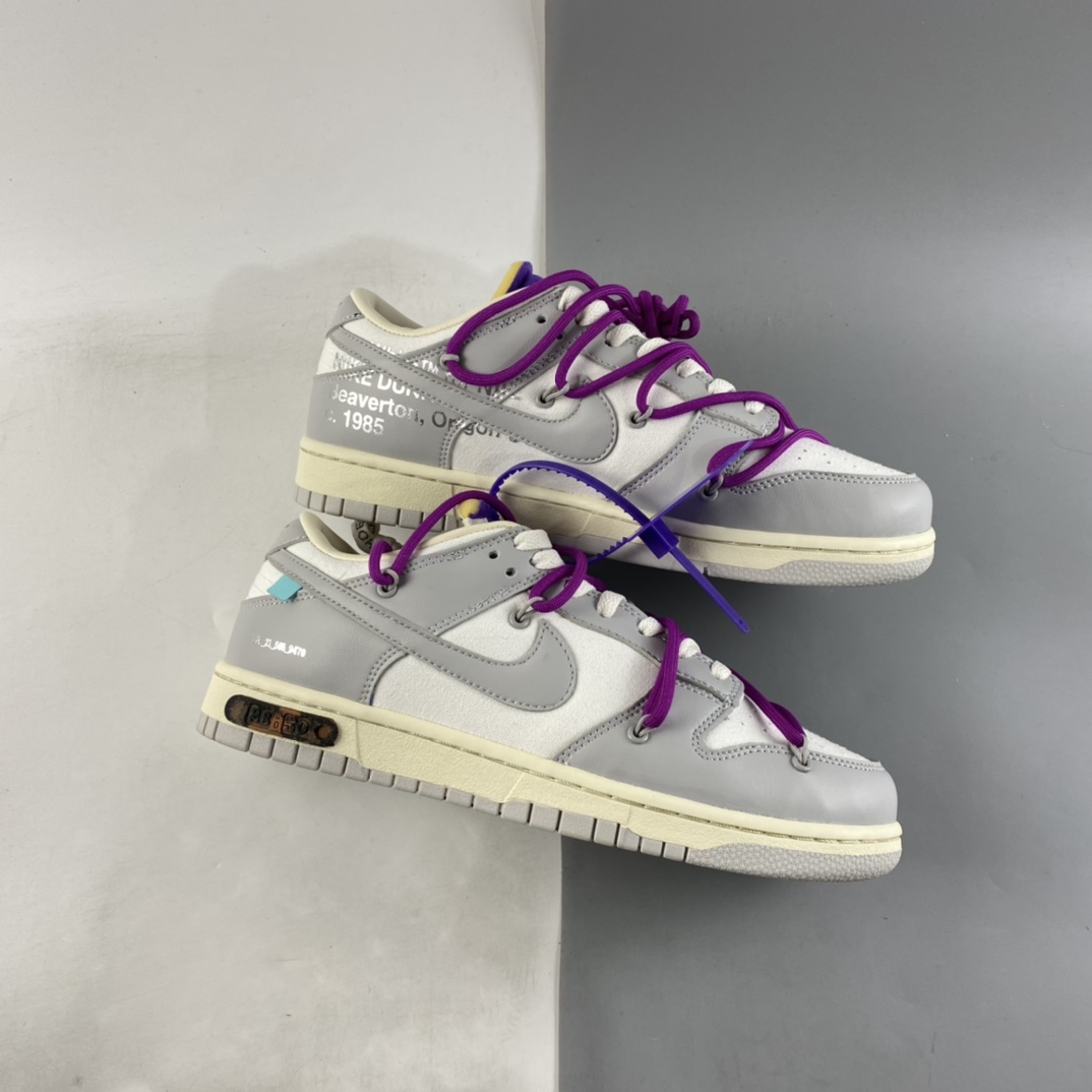 P240  VIRGIL ABLOH设计师独立品牌Off-White x Nike SB Dunk Low”The 50”扣篮系列低帮经典百搭休闲运动板鞋 DM1602-111