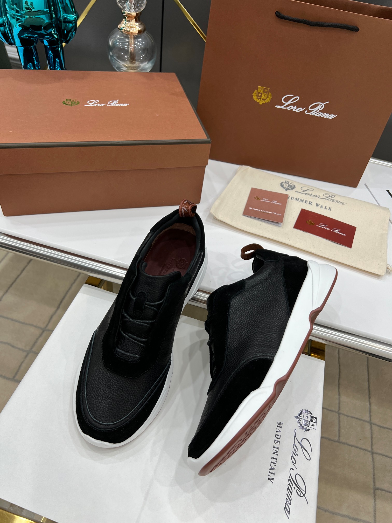 precio de fábrica.Loro Piana * nivel superior auténtico nuevo transporte de los hombres comprar répl