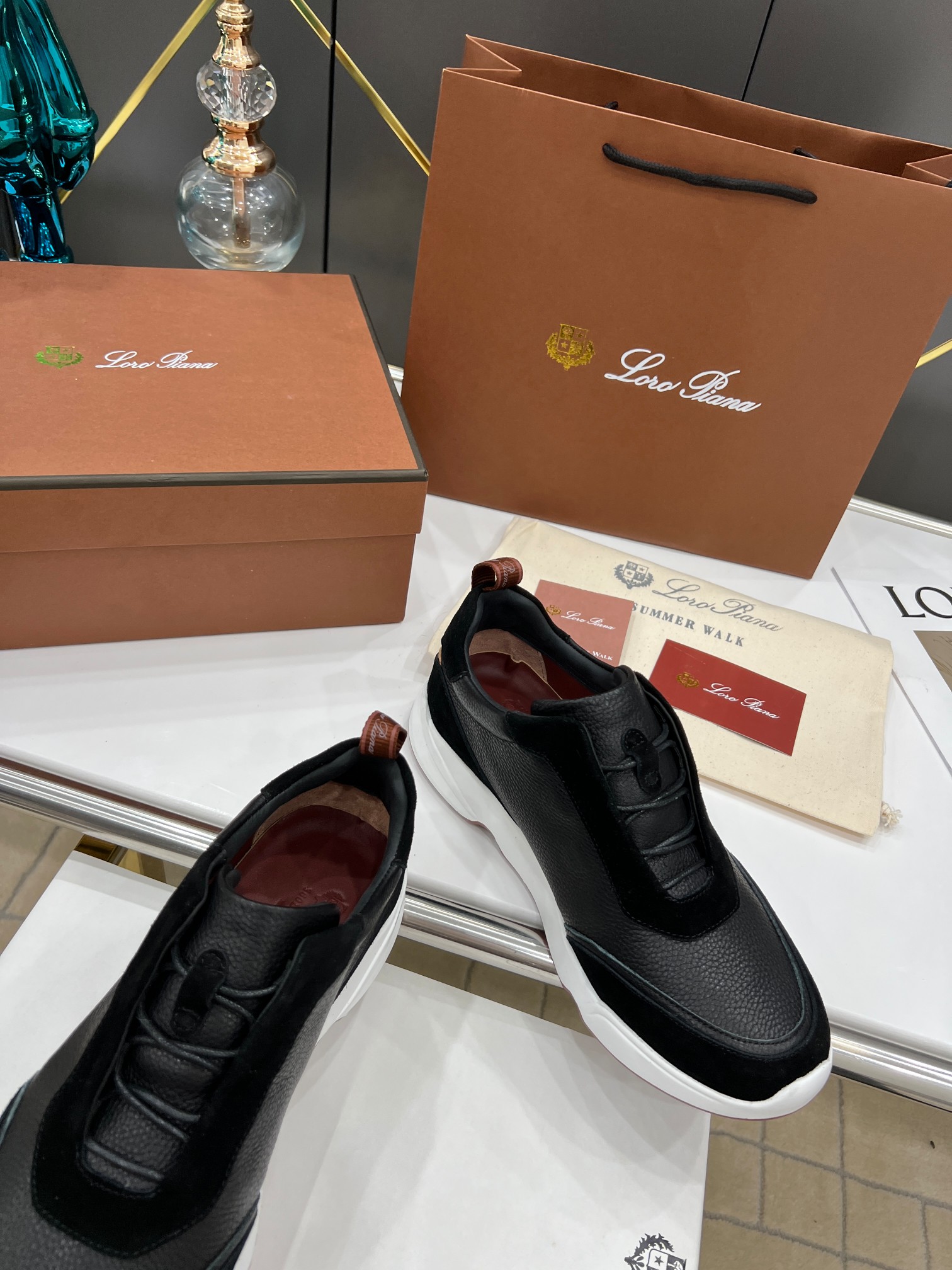 precio de fábrica.Loro Piana * nivel superior auténtico nuevo transporte de los hombres comprar répl