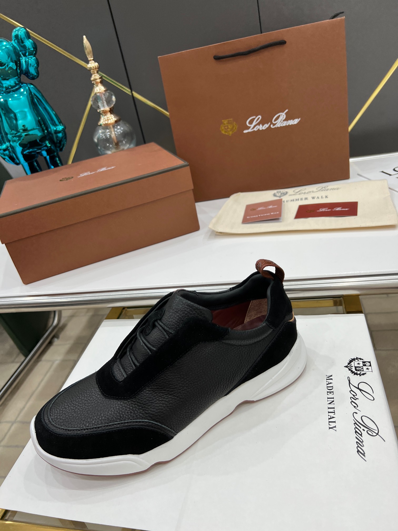 precio de fábrica.Loro Piana * nivel superior auténtico nuevo transporte de los hombres comprar répl
