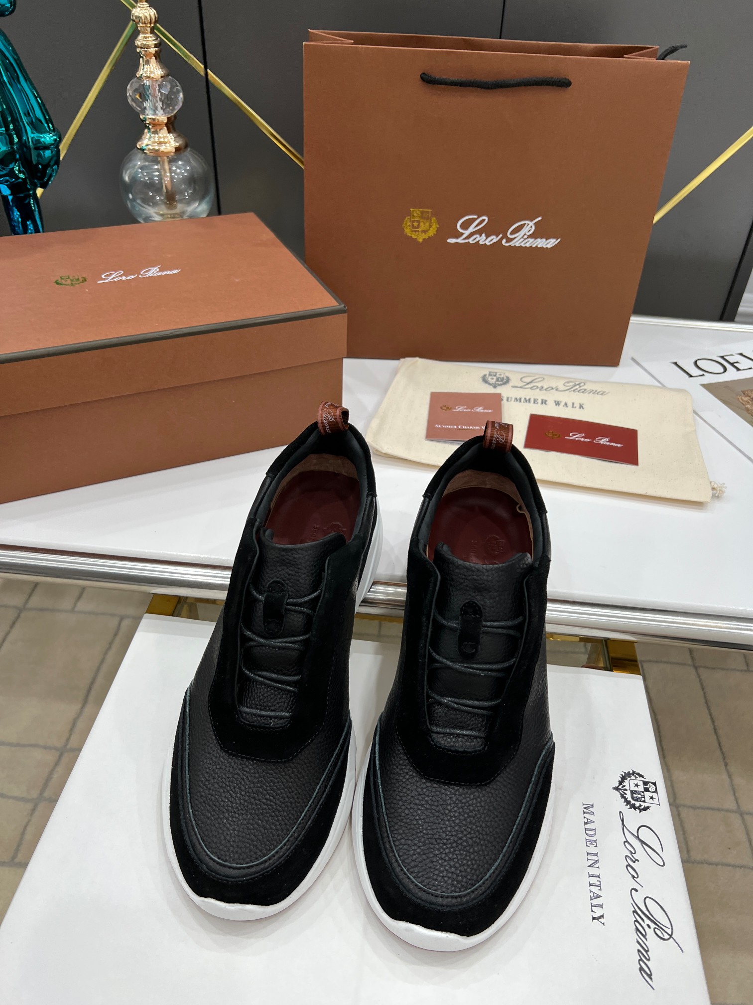 precio de fábrica.Loro Piana * nivel superior auténtico nuevo transporte de los hombres comprar répl