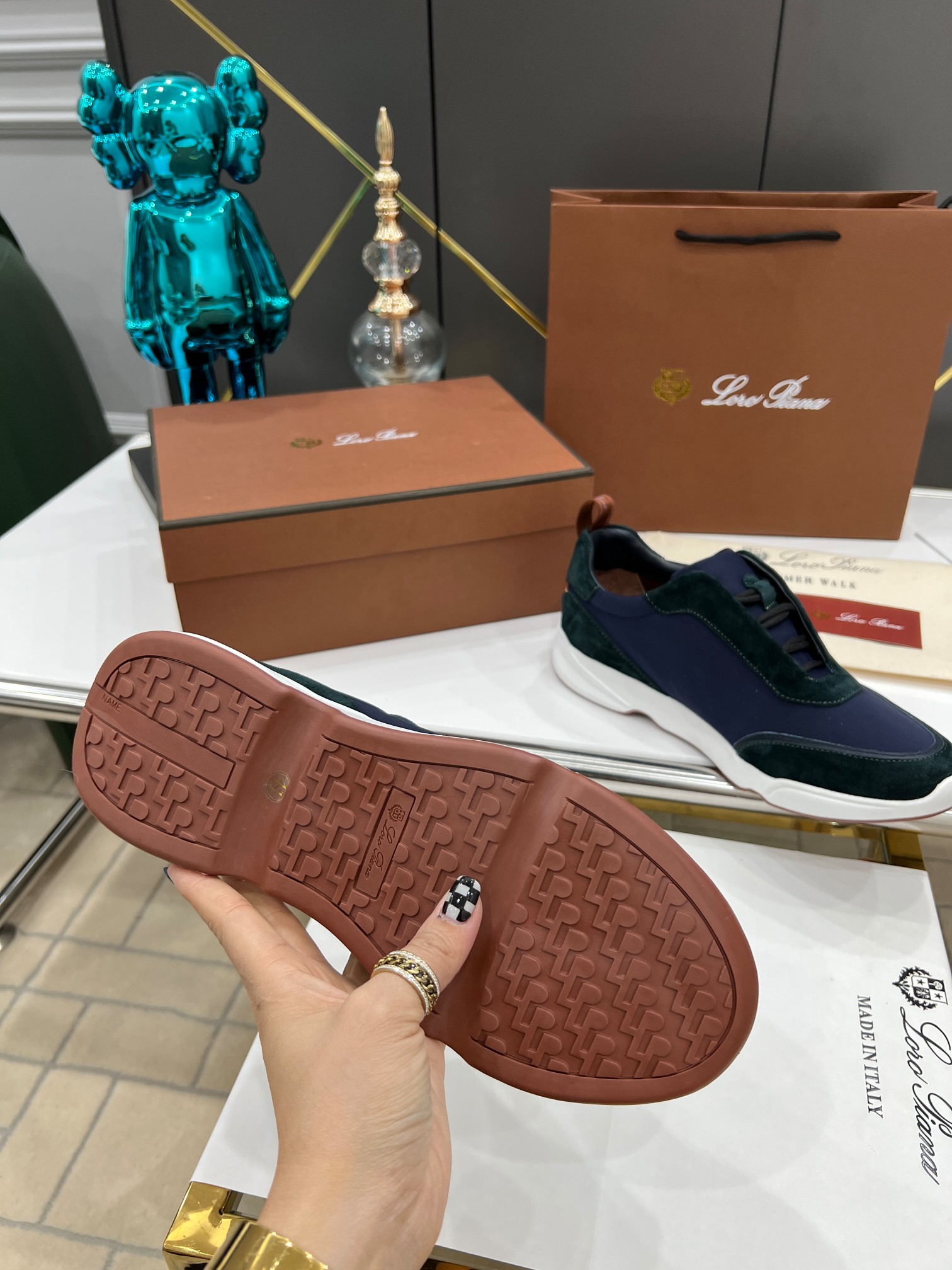 precio de fábrica.Loro Piana * nivel superior auténtico nuevo transporte de los hombres comprar répl