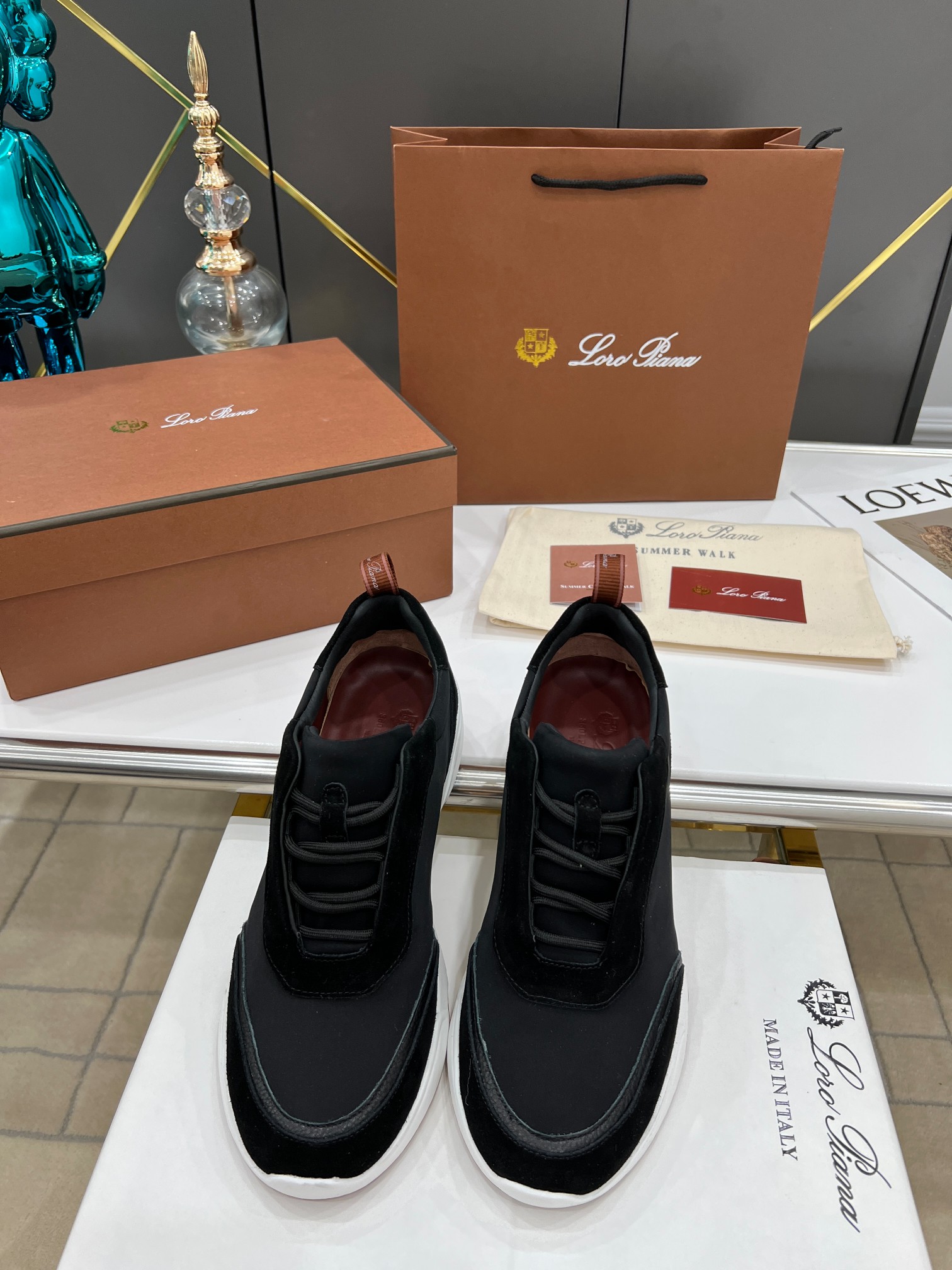 precio de fábrica.Loro Piana * nivel superior auténtico nuevo transporte de los hombres comprar répl